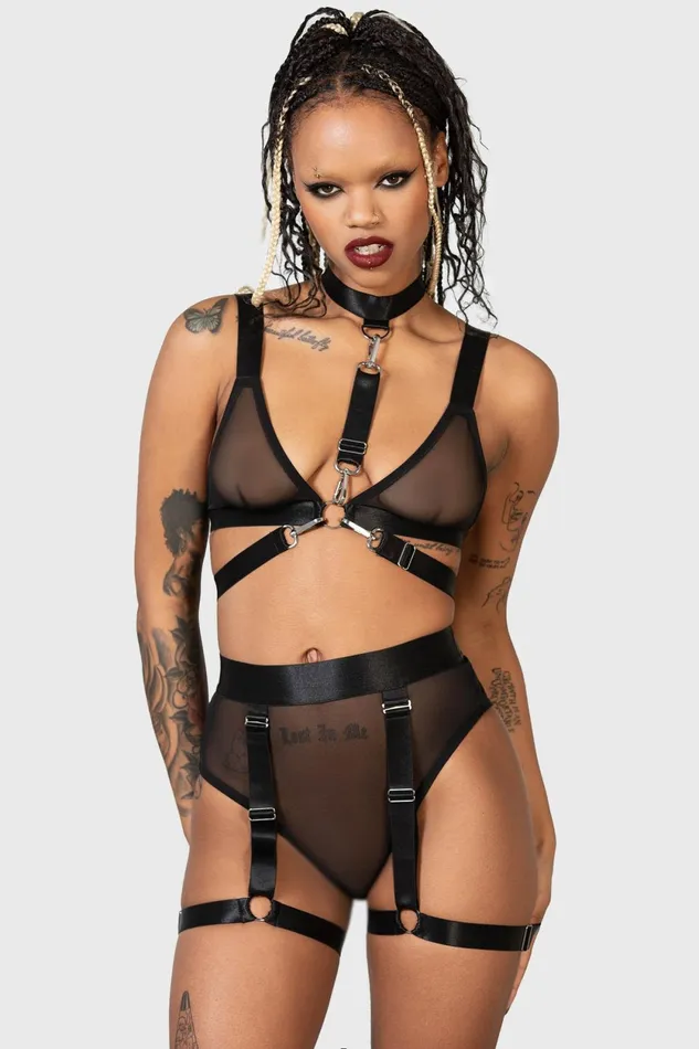 Women Lingerie Killstar Tangled Mesh Panty