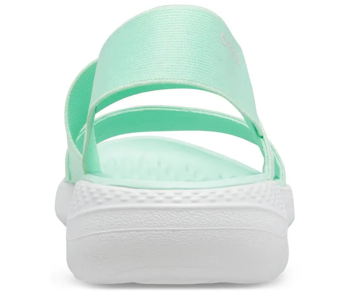 Women LiteRide Stretch Sandal Neo Mint Almost White Crocs Sandals