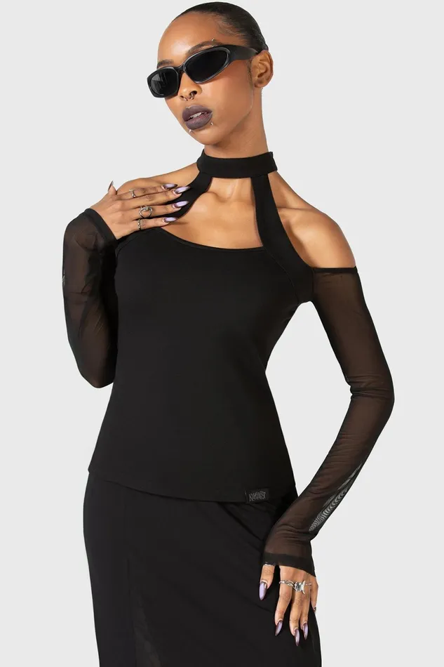 Women Long Sleeves Killstar Only Consolation Long Sleeve Top