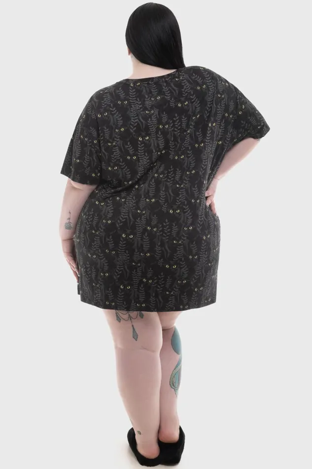 Women Loungewear Killstar Familiar Woods TShirt Dress