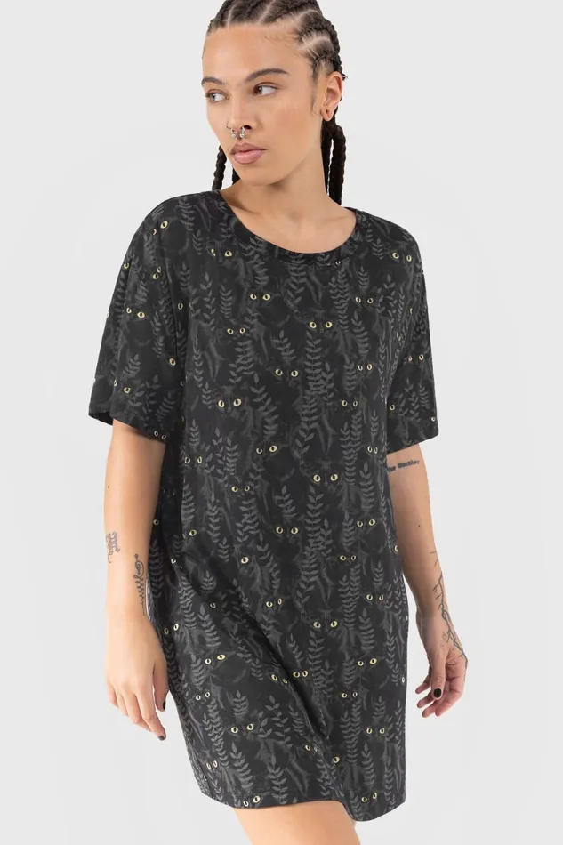 Women Loungewear Killstar Familiar Woods TShirt Dress