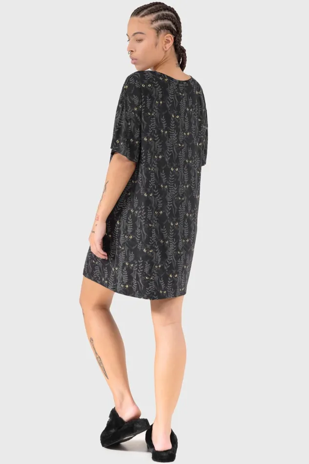 Women Loungewear Killstar Familiar Woods TShirt Dress