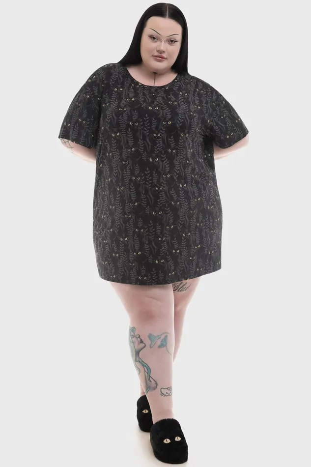 Women Loungewear Killstar Familiar Woods TShirt Dress