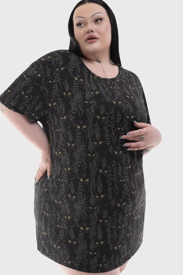 Women Loungewear Killstar Familiar Woods TShirt Dress