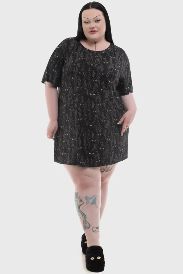 Women Loungewear Killstar Familiar Woods TShirt Dress