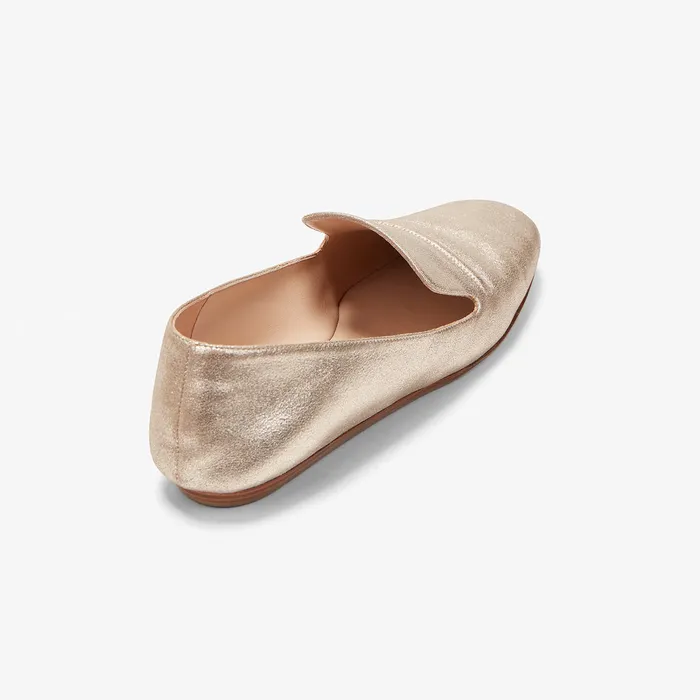 Women M M LaFleur The Grace Loafer 8211 Brushed Metallic Prosecco Shoes