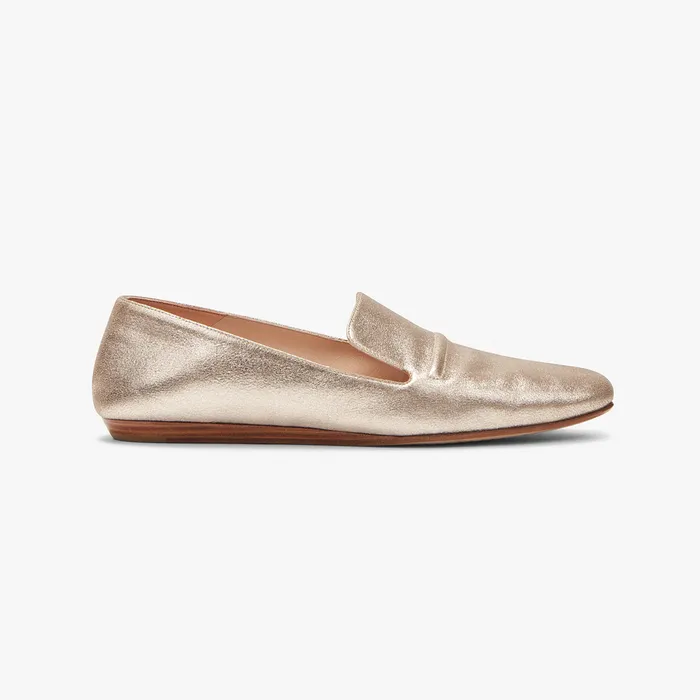 Women M M LaFleur The Grace Loafer 8211 Brushed Metallic Prosecco Shoes