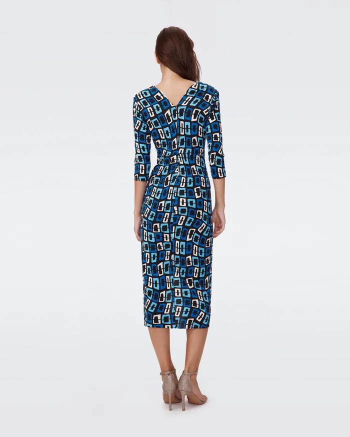 Women Malisa Dress Chain Dream Blue DVF Dresses
