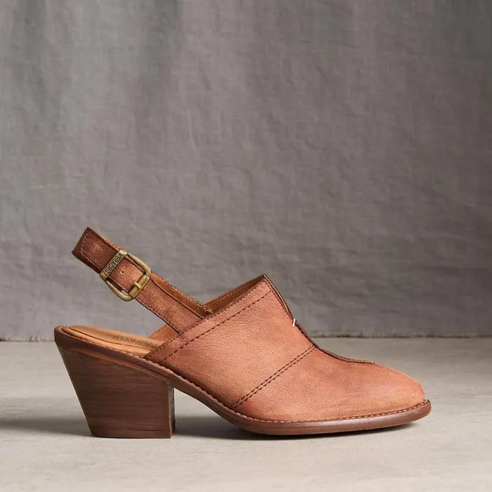 Women Marigold Mules Chestnut Sundance Catalog Shoes
