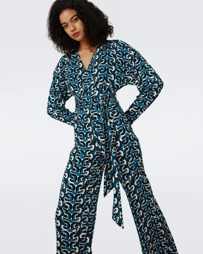 Women Marilou Jumpsuit Interlock DVF Jumpsuits and Rompers