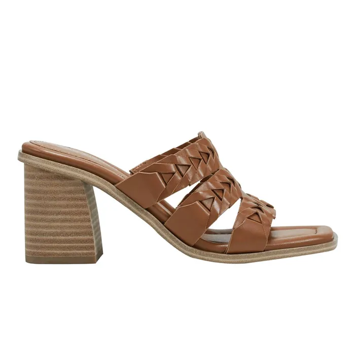 Women Melita Block Heel Sandal Medium Natural Marc Fisher Sandals