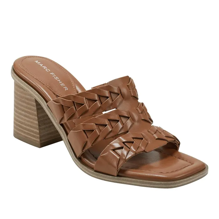 Women Melita Block Heel Sandal Medium Natural Marc Fisher Sandals
