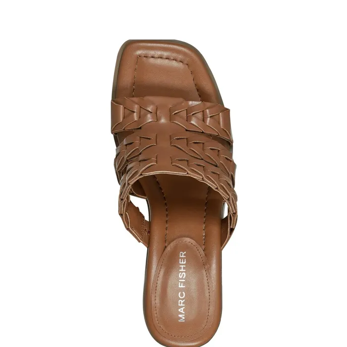 Women Melita Block Heel Sandal Medium Natural Marc Fisher Sandals