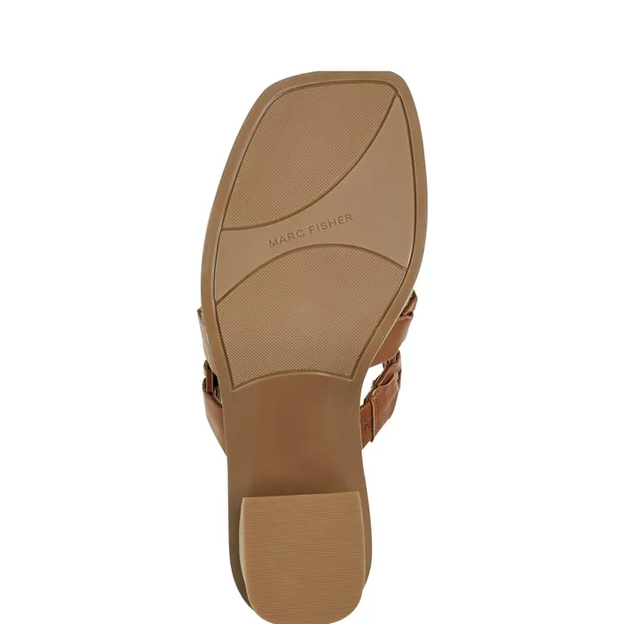 Women Melita Block Heel Sandal Medium Natural Marc Fisher Sandals