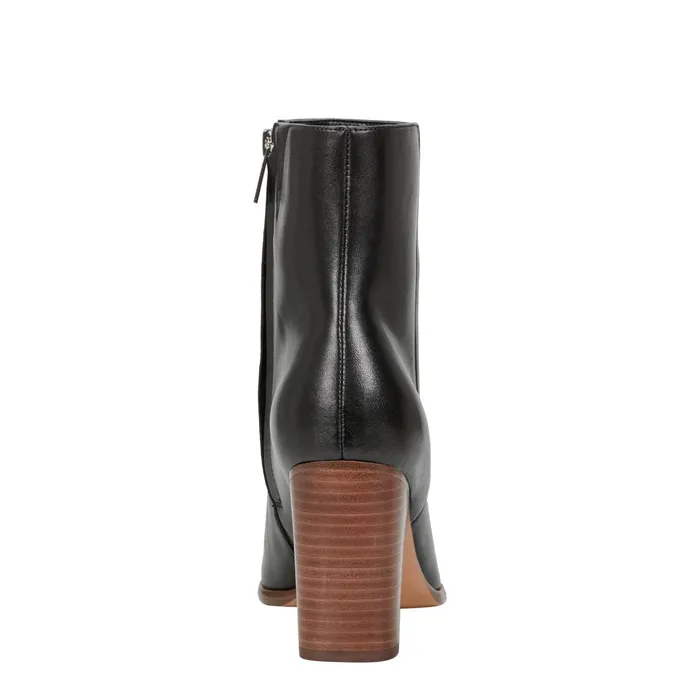 Women Melysa Dress Bootie Black Leather Marc Fisher Dress Boots