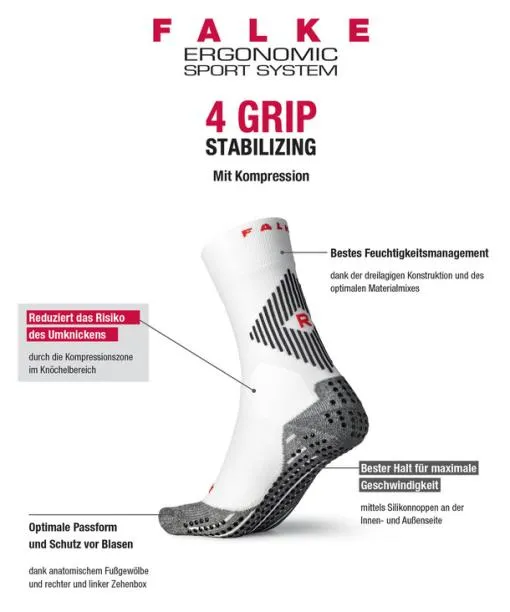 WomenMen 4GRIP Stabilizing Unisex Socks Blue FALKE Functional Socks