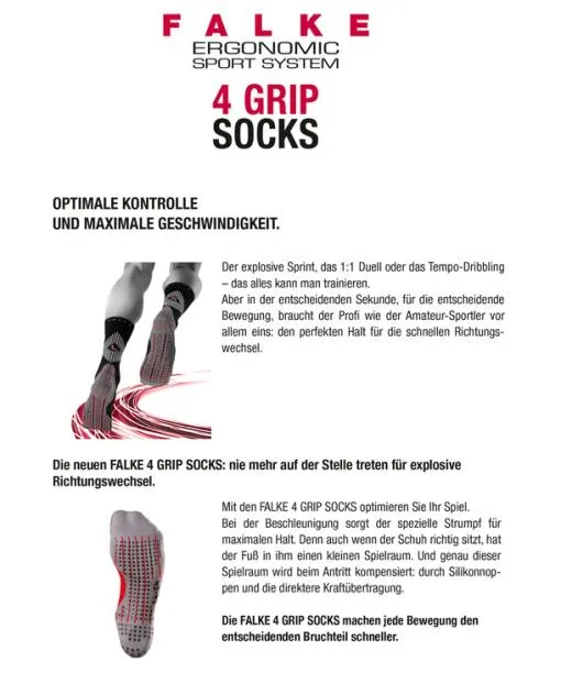 WomenMen 4GRIP Stabilizing Unisex Socks Blue FALKE Functional Socks