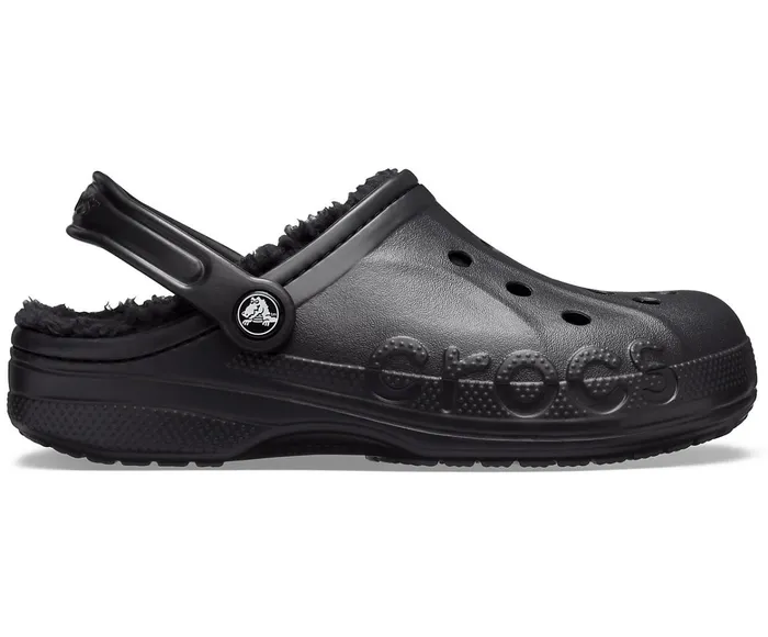 WomenMen Baya Lined Clog Black Black Crocs Clogs