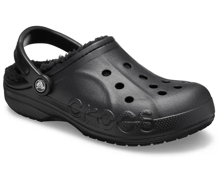 WomenMen Baya Lined Clog Black Black Crocs Clogs