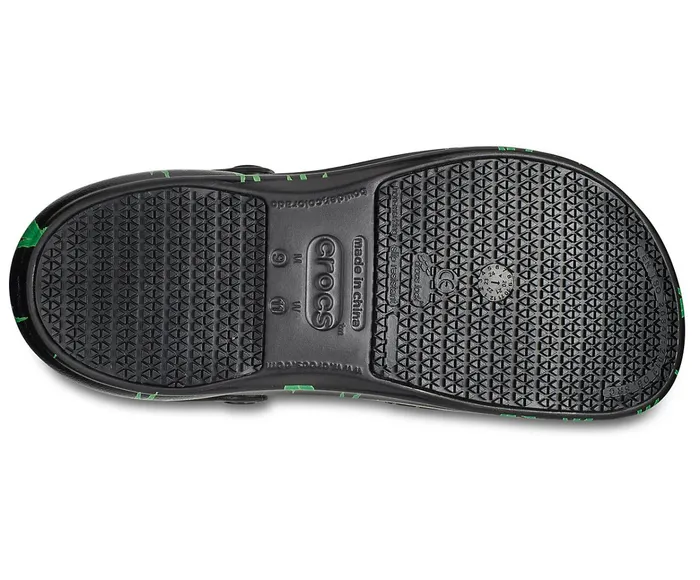 WomenMen Bistro Graphic Clog Black Green Crocs Clogs
