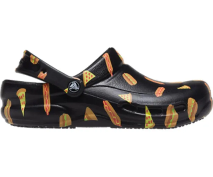 WomenMen Bistro Graphic Clog Multi Black Black Crocs Clogs