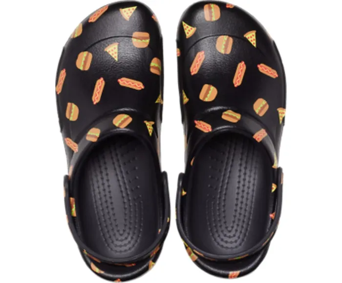 WomenMen Bistro Graphic Clog Multi Black Black Crocs Clogs