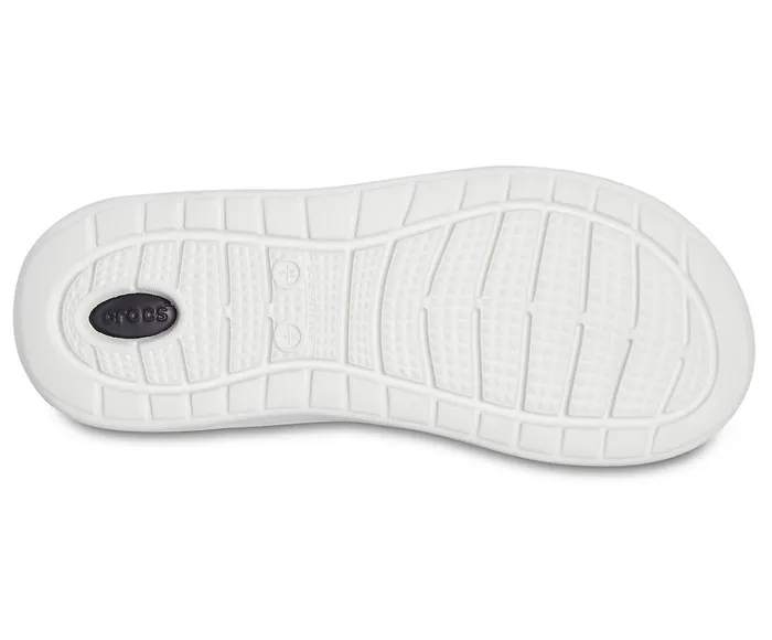 WomenMen LiteRide Flip Vivid Blue Almost White Crocs Sandals