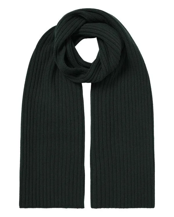WomenMen Unisex Chunky Rib Cashmere ScarfIn Dark Green Dark Green NPeal Cashmere Scarves WomenMen Unisex Chunky Rib Cashmere ScarfIn Dark Green Dark Green NPeal Cashmere Scarves