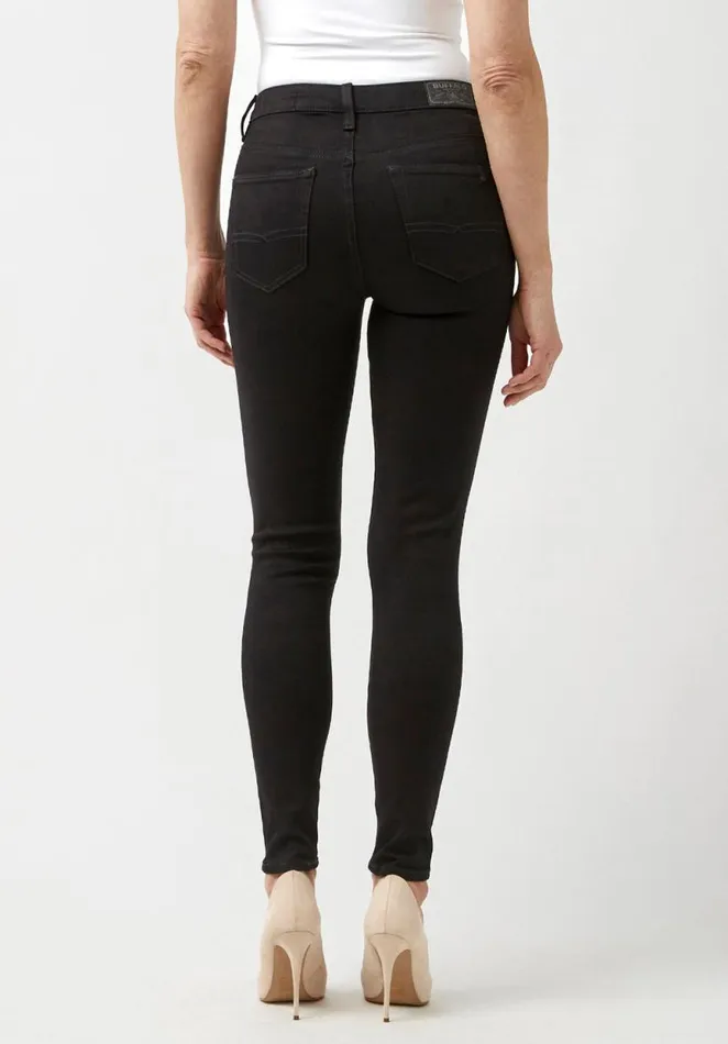 Women Mid Rise Skinny Alexa Forever Black Jeans Forever Black Buffalo David Bitton Mid Rise Skinny Alexa