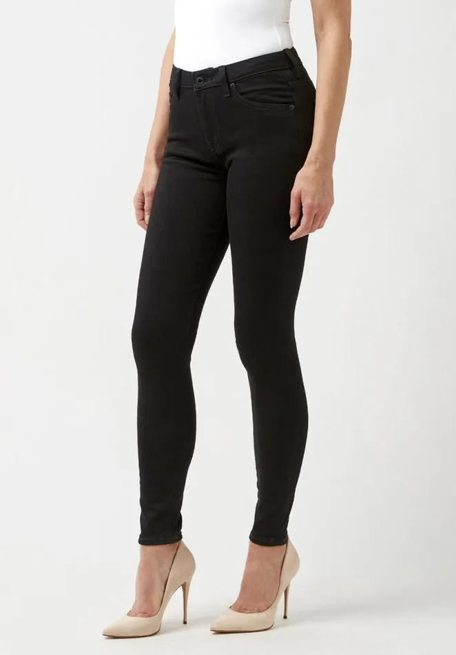 Women Mid Rise Skinny Alexa Forever Black Jeans Forever Black Buffalo David Bitton Mid Rise Skinny Alexa