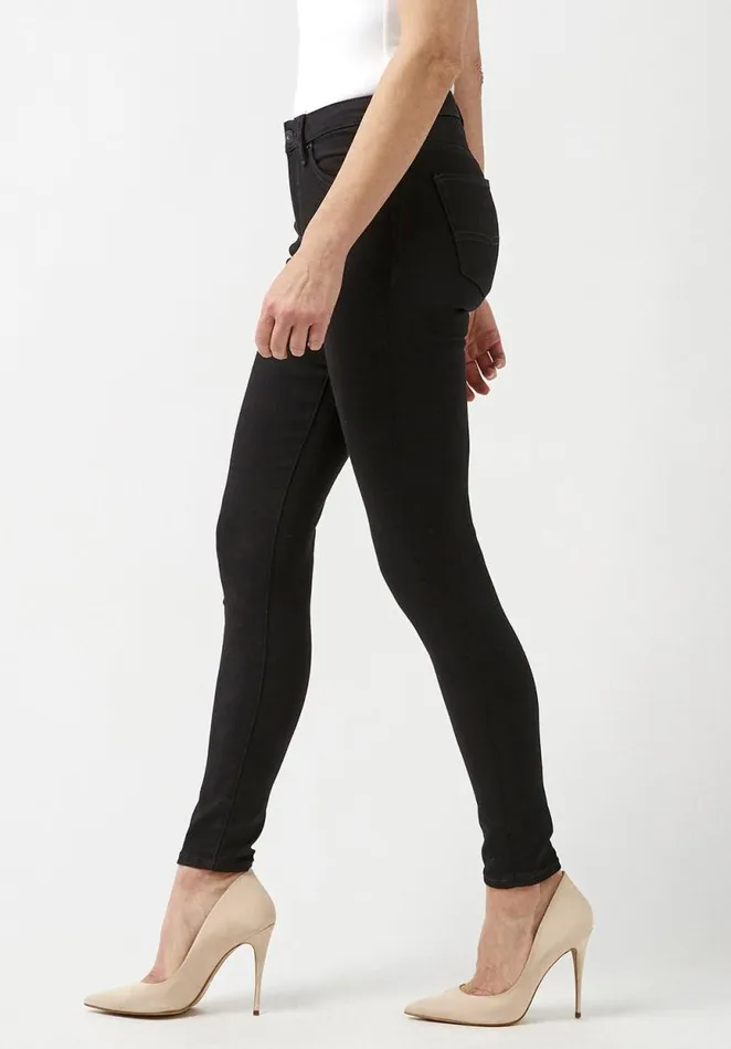 Women Mid Rise Skinny Alexa Forever Black Jeans Forever Black Buffalo David Bitton Mid Rise Skinny Alexa