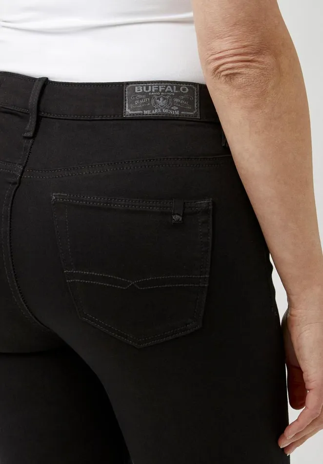 Women Mid Rise Skinny Alexa Forever Black Jeans Forever Black Buffalo David Bitton Mid Rise Skinny Alexa
