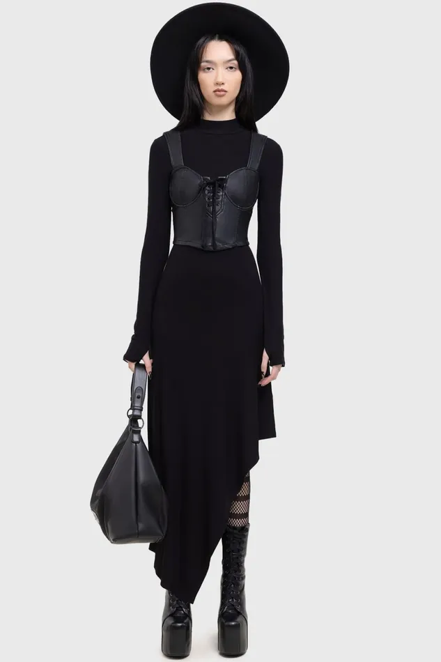 Women Midi Killstar Dark Presence Dress