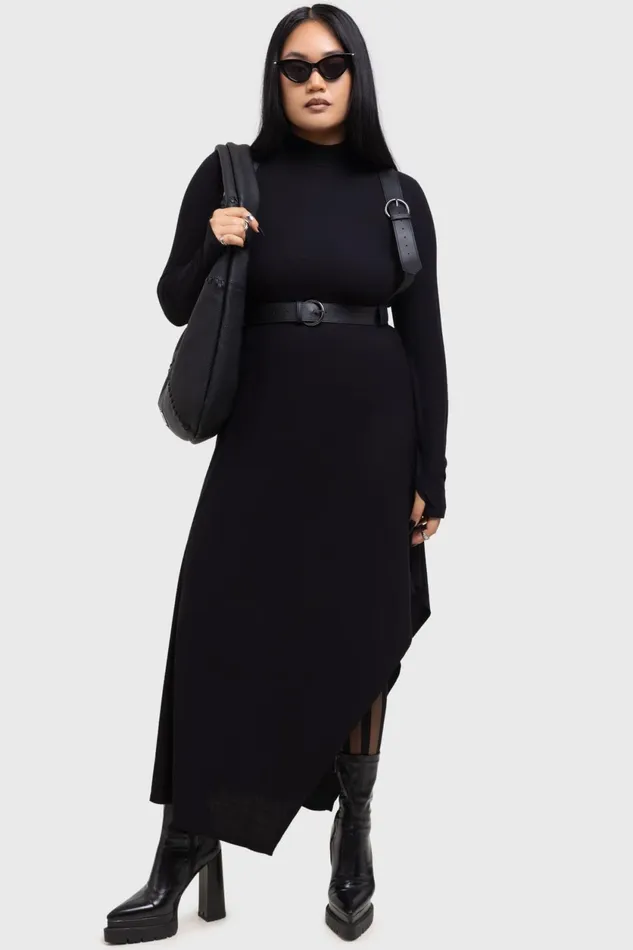 Women Midi Killstar Dark Presence Dress
