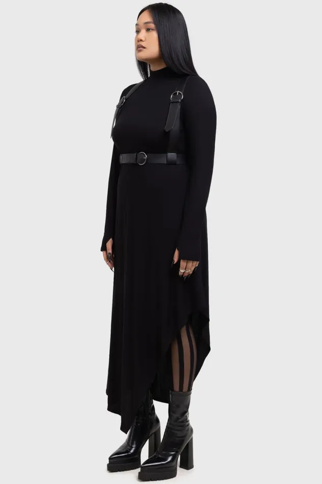 Women Midi Killstar Dark Presence Dress