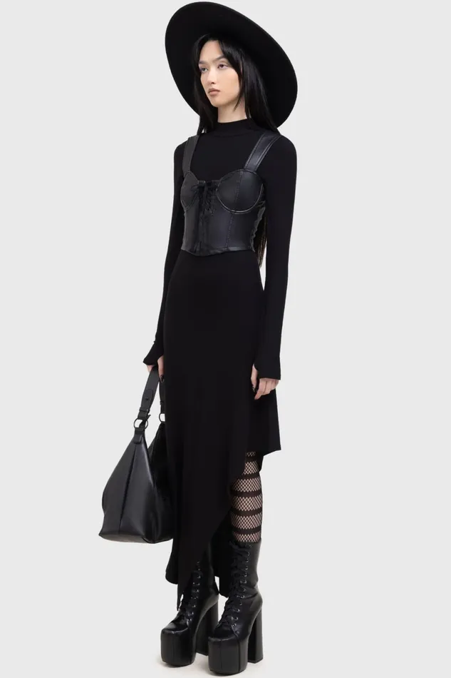 Women Midi Killstar Dark Presence Dress