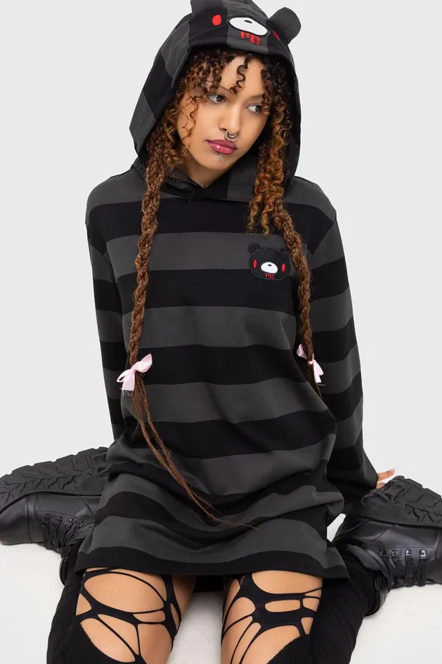 Women Mini Killstar Harajuku Hooded Dress