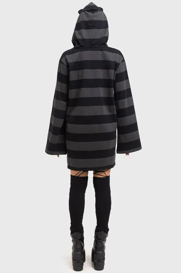 Women Mini Killstar Harajuku Hooded Dress