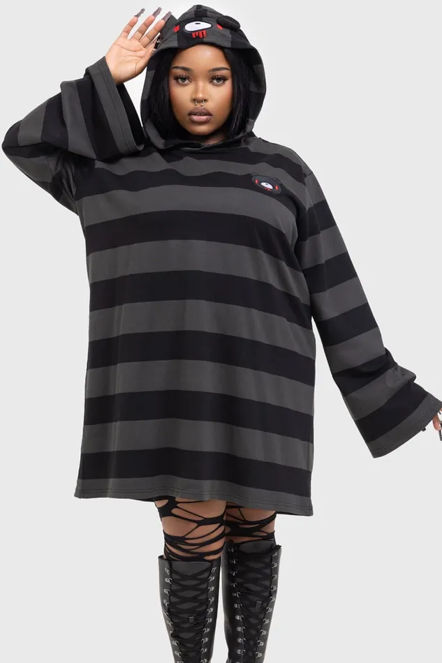Women Mini Killstar Harajuku Hooded Dress