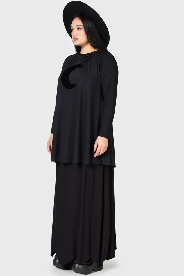 Women Mini Killstar Lunar Apex Raglan Dress