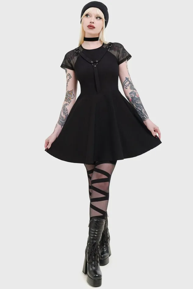 Women Mini Killstar Night Dusk Dress
