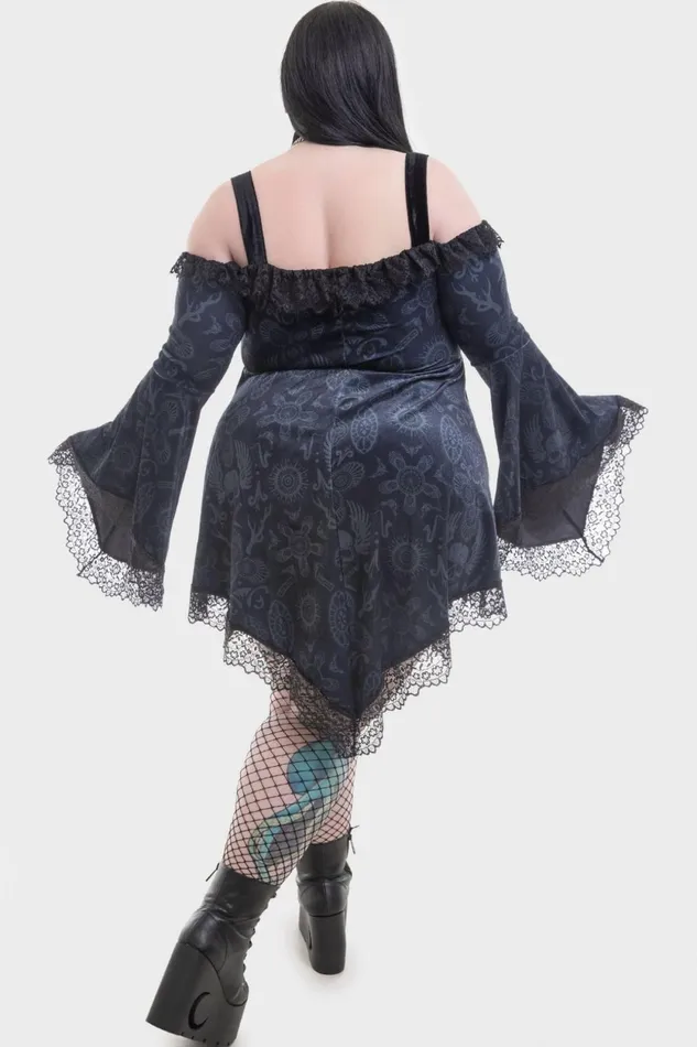 Women Mini Killstar Temptation Bardot Dress
