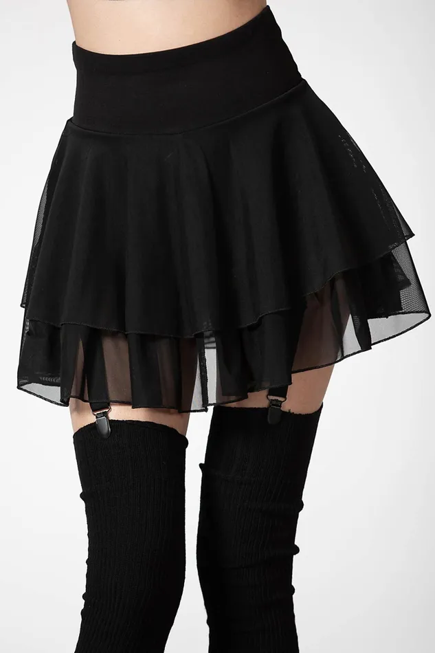 Women Mini Skirts Killstar Yasumi Mesh Skirt