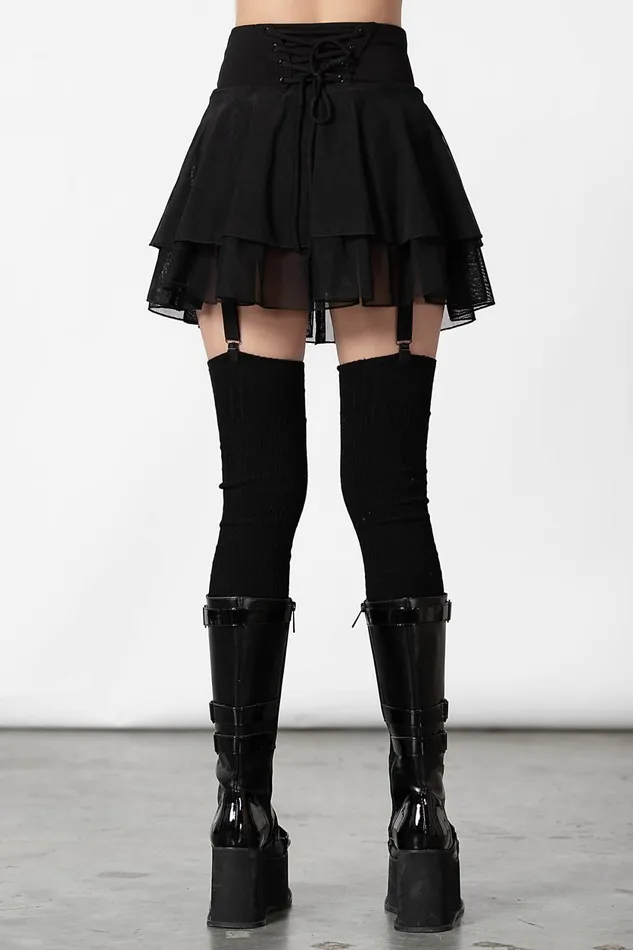 Women Mini Skirts Killstar Yasumi Mesh Skirt