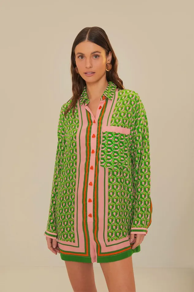 Women Mixed Cashew Scarf Romper Cashew Scarf Mix FARM Rio Rompers