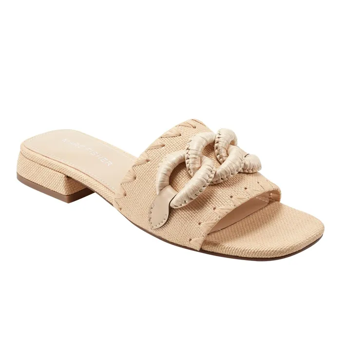 Women Myami Slide Sandal Light Natural Marc Fisher Mules and Slides