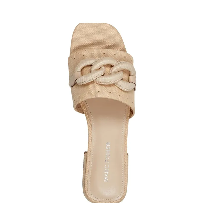 Women Myami Slide Sandal Light Natural Marc Fisher Mules and Slides