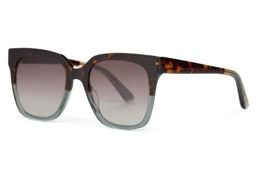 Women Natasha Tortoise Ocean Grey Fadedark Grey Gradient TOMS Sunglasses