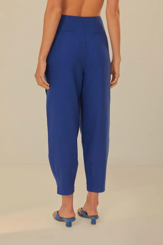 Women Navy Blue High Waisted Pants Navy Blue FARM Rio Pants