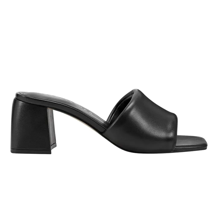 Women Nombra Block Heel Slide Sandal Black Marc Fisher Mules and Slides